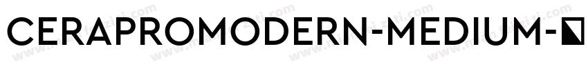 CERAPROMODERN-MEDIUM字体转换