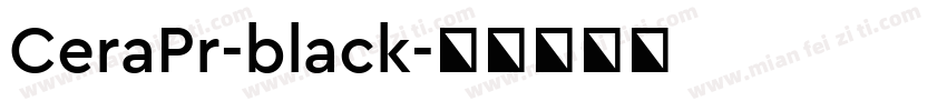 CeraPr-black字体转换