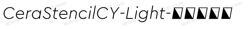 CeraStencilCY-Light字体转换