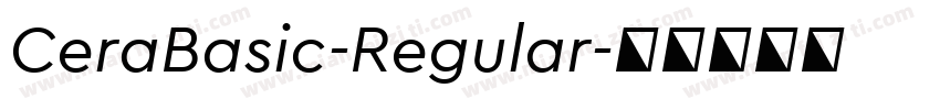 CeraBasic-Regular字体转换