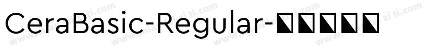 CeraBasic-Regular字体转换