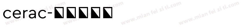 cerac字体转换