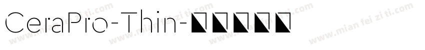 CeraPro-Thin字体转换