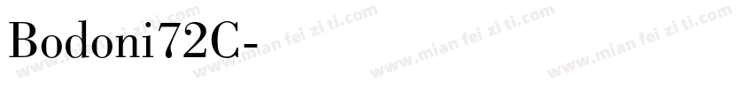 Bodoni72C字体转换