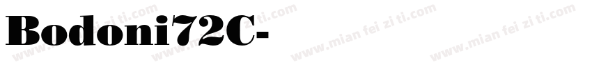 Bodoni72C字体转换