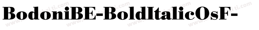 BodoniBE-BoldItalicOsF字体转换