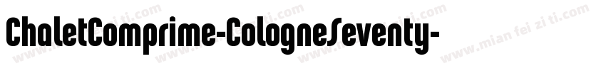 ChaletComprime-CologneSeventy-常规(Tr字体转换