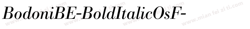 BodoniBE-BoldItalicOsF字体转换