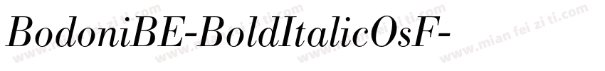 BodoniBE-BoldItalicOsF字体转换