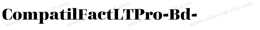 CompatilFactLTPro-Bd字体转换