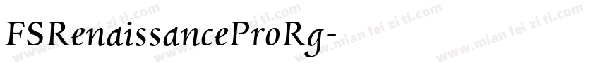 FSRenaissanceProRg字体转换