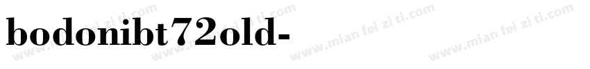 bodonibt72old字体转换