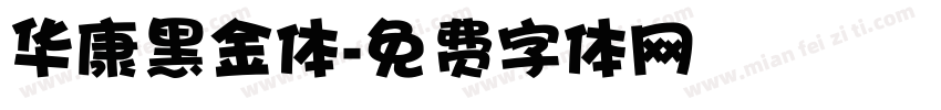 华康黑金体字体转换