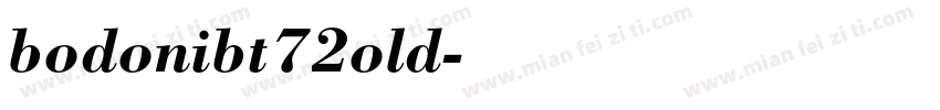 bodonibt72old字体转换