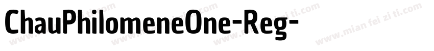 ChauPhilomeneOne-Reg字体转换