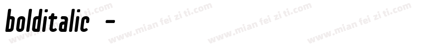 bolditalic字体字体转换