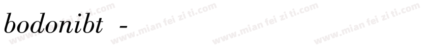bodonibt字库字体转换