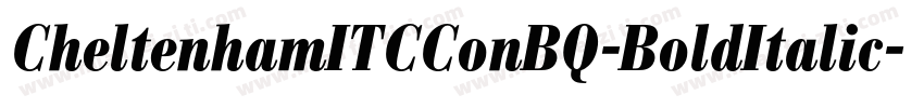 CheltenhamITCConBQ-BoldItalic字体转换