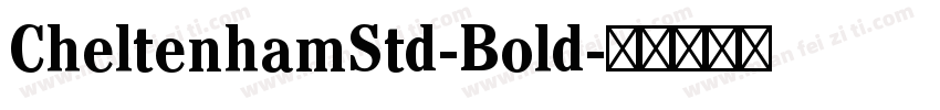 CheltenhamStd-Bold字体转换
