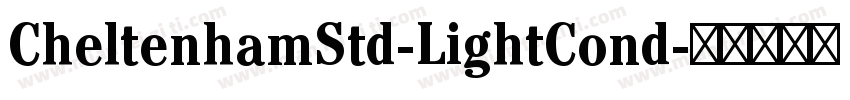 CheltenhamStd-LightCond字体转换
