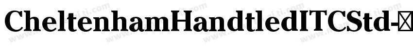 CheltenhamHandtledITCStd字体转换