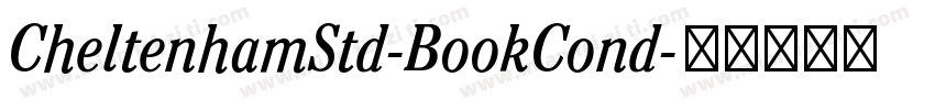 CheltenhamStd-BookCond字体转换