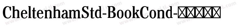 CheltenhamStd-BookCond字体转换