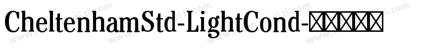 CheltenhamStd-LightCond字体转换