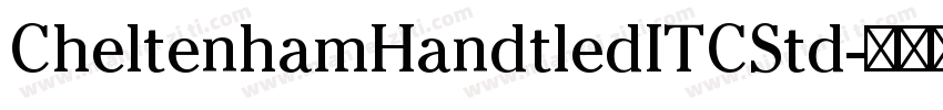 CheltenhamHandtledITCStd字体转换