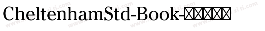 CheltenhamStd-Book字体转换