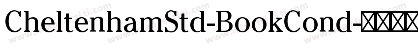 CheltenhamStd-BookCond字体转换
