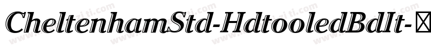 CheltenhamStd-HdtooledBdIt字体转换