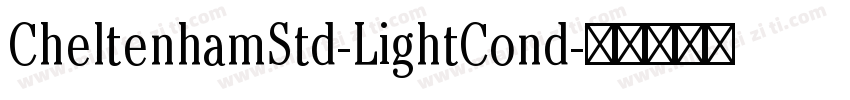 CheltenhamStd-LightCond字体转换