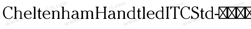 CheltenhamHandtledITCStd字体转换