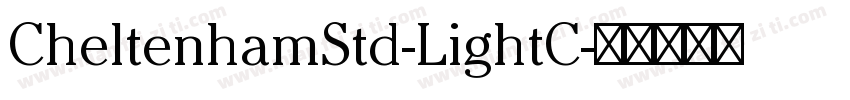 CheltenhamStd-LightC字体转换