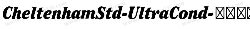 CheltenhamStd-UltraCond字体转换
