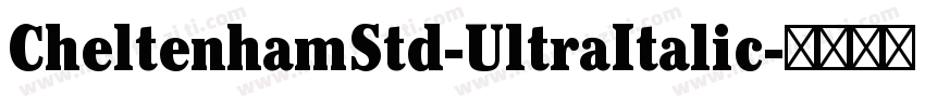 CheltenhamStd-UltraItalic字体转换
