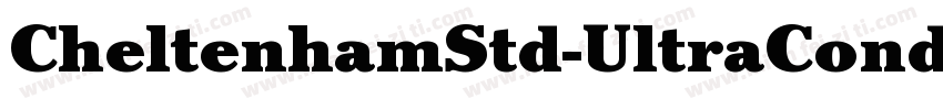 CheltenhamStd-UltraCond字体转换