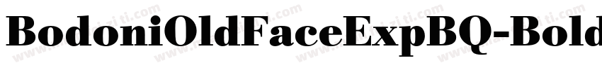 BodoniOldFaceExpBQ-BoldItalicOsF字体转换