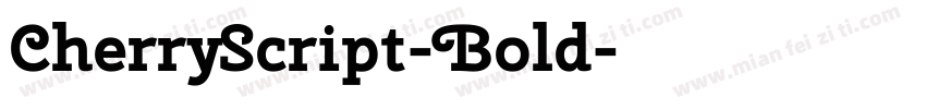 CherryScript-Bold字体转换