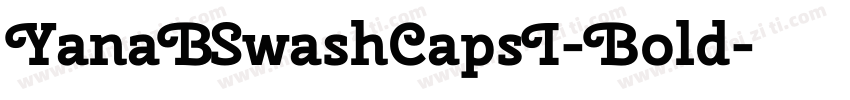 YanaBSwashCapsI-Bold字体转换