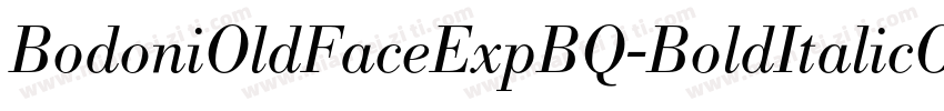 BodoniOldFaceExpBQ-BoldItalicOsF字体转换