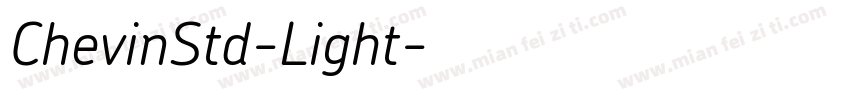 ChevinStd-Light字体转换