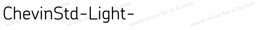 ChevinStd-Light字体转换