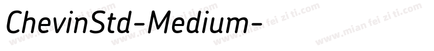 ChevinStd-Medium字体转换