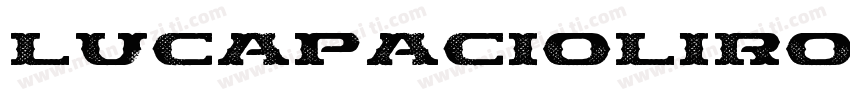 LucaPacioliRough字体转换