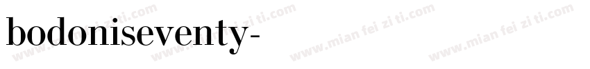 bodoniseventy字体转换