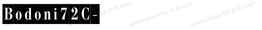 Bodoni72C字体转换