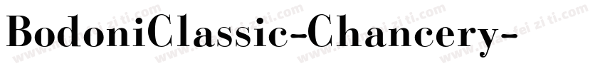 BodoniClassic-Chancery字体转换