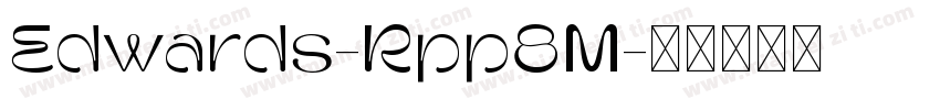 Edwards-Rpp8M字体转换